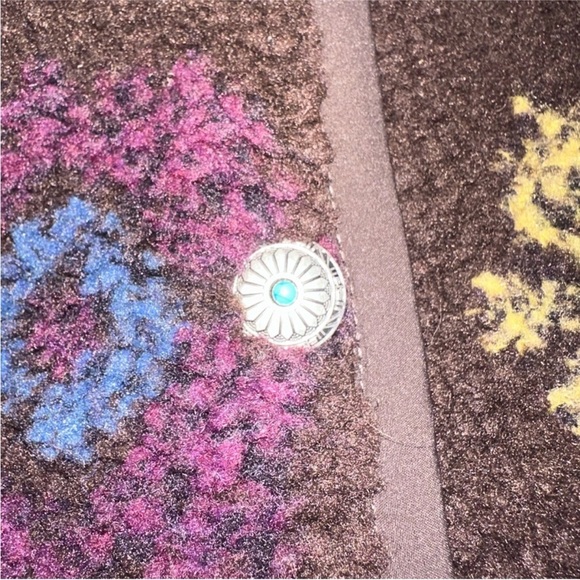 Shyanne Women's Fleece Vest with Purple and Blue Patterns - Picture 3 of 8